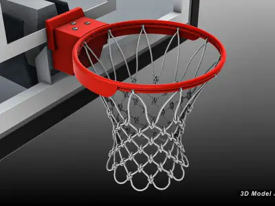 SPALDING Renegade Basketball Hoop - NBA - NCAA Low-poly 3D model