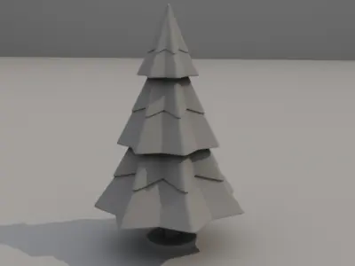 Christmas tree metal toy 3D model