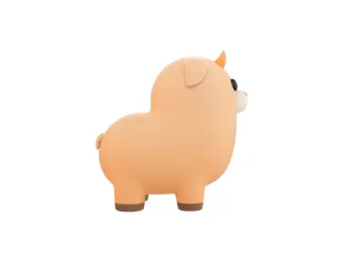 Goat Character 3D model