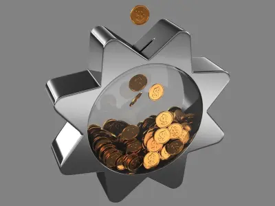 Coin Bank 3D model
