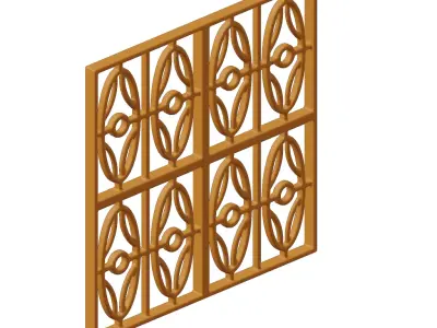 Plastic Premium Window Grill Toy 3D model