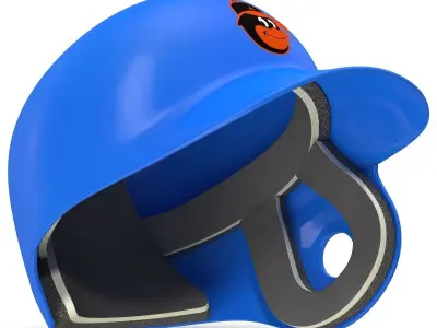 Batting Helmet Baltimore Orioles 3D model