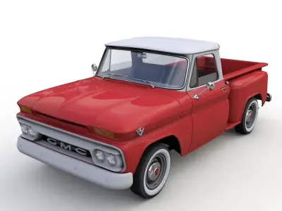 GMC PICKUP TRUCK STEPSIDE 1964 3D model