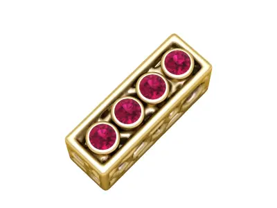 SIMPLE ALPHABET I PENDANT 3D PRINTABLE MODEL  3D print model