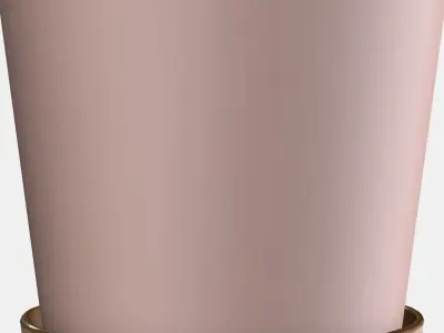 KLARBAR Plant pot with saucer 1 Low-poly 3D model