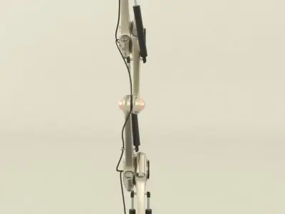 Industrial adjustable desk lamp 3D model