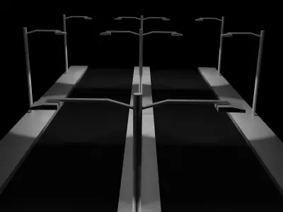 street light Free low-poly 3D model buy