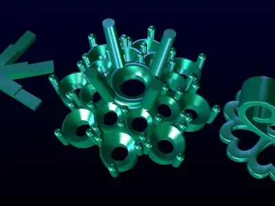 Stud Earrings 4 3D print model