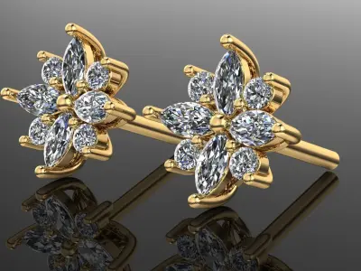 Pusets with diamonds  3D print model