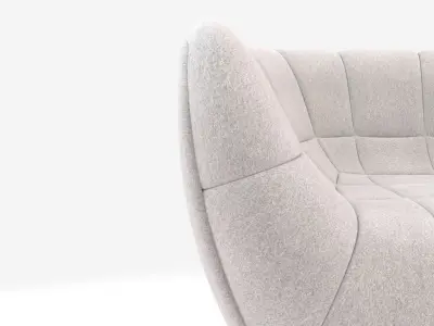 Essex Armchair - Brabbu style  Low-poly 3D model