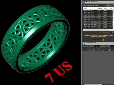 Luxury Men Rings Designs 5MR059 3D print model