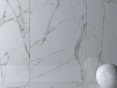 Wall Tiles Museum Glacier White Set 160x320 Set 1 Texture