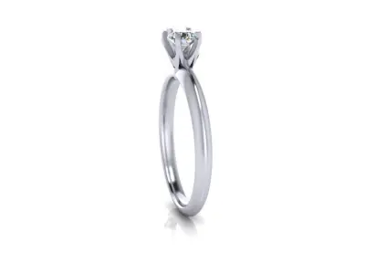 Tiffany wedding ring 3D print model