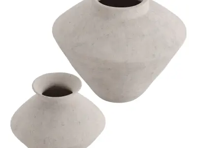 Nana White Vase 3D model