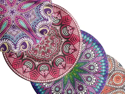 Round carpet 21 3D model