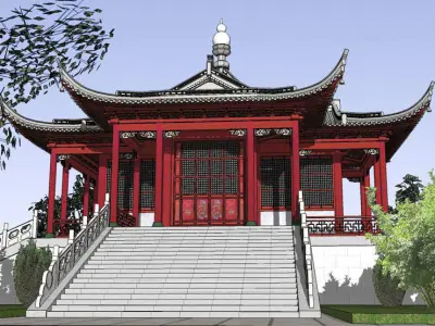 Chinese traditional architecture 3D model