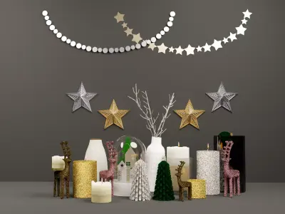 Christmas Deco 3D model 3D model