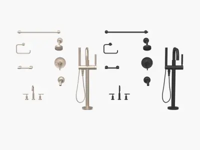 Kohler Bathroom Faucet and Accessories 3D model