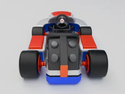 Mario Kart 3D Model Iconic Racing RC Vehicle 3D print model