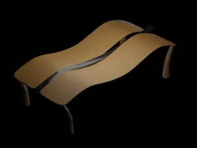 Wooden Table Free 3D model