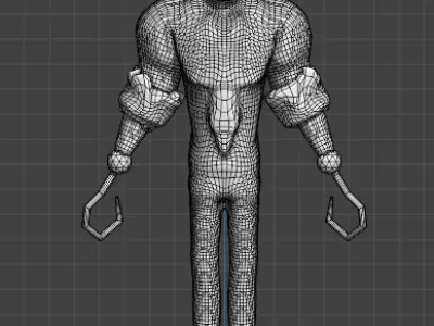 Hook man 3d Low-poly 3D model