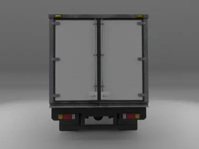 Truck International Durastar Low-poly 3D model