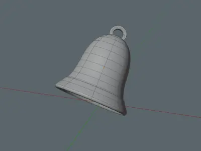 Golden Bell Low-poly 3D model