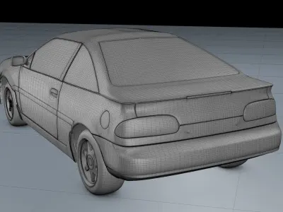 Nissan NX 1990 3D model