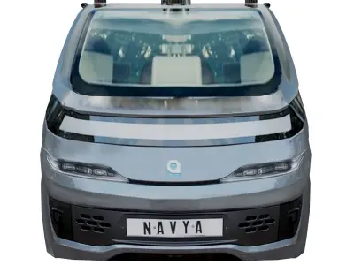 NAVYA Autonom Cab 2018 Low polygon Low-poly 3D model