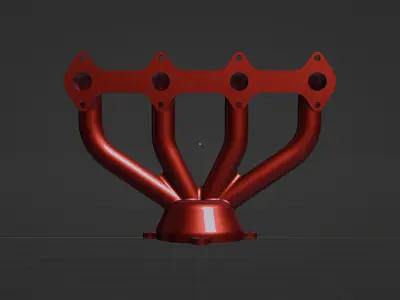 Exhaust Manifold- High-Quality 3D Model 3D print model