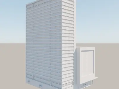 Modern structure Havana 666 3D model