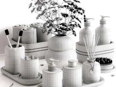 Bathroom Accessories 02 3D model