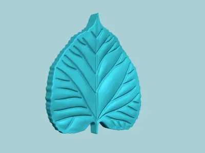 American Basswood Leaf - Molding Artificial EVA Craft 3D print model