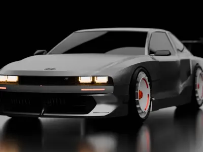 Hyundai N Vision 74 Concept Car 3D model