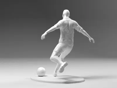 Footballer 03 Footstrike 07 Stl 3D print model