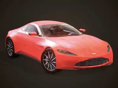 Aston Martin DB10 Low-poly 3D model