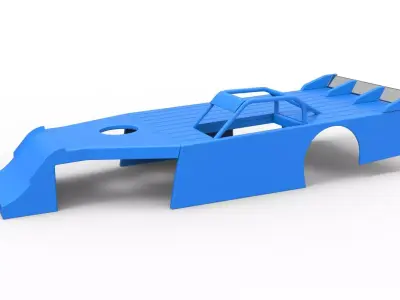 Shell of Asphalt Modified stock car V4 Scale 1 to 25 3D print model