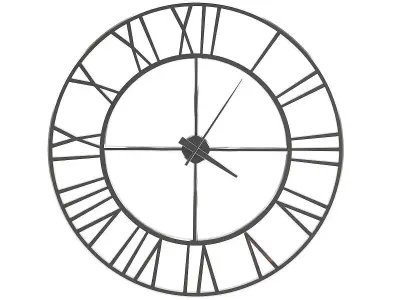 Metal Wall Clock 3D model