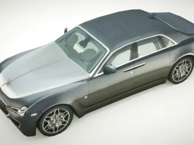 Generic Sedan v16 Low-poly 3D model