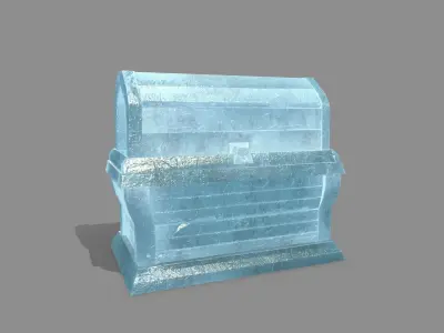 Chest ice box Low-poly 3D model