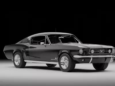 1967 Mustang Fastback 3D model