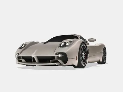 Pagani Utopia 2023 Low-poly 3D model