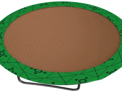 Trampoline Low-poly 3D model