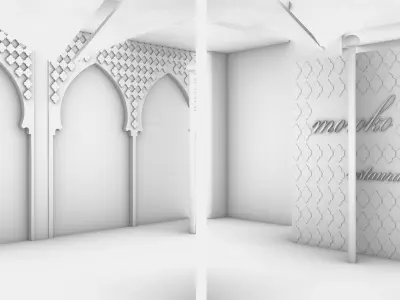 CAFE MORROCOO 3D model