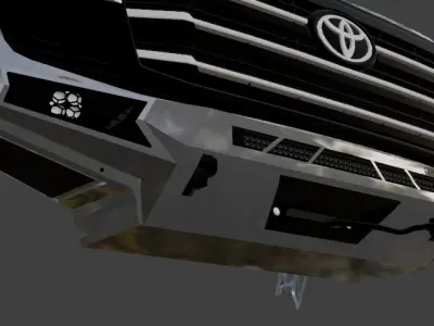 LC300 OFFROAD BUMPER AMAN very detailed 3D model