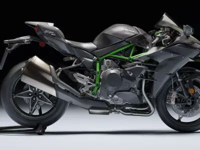 Kawasaki Ninja H2 2020 Low-poly 3D model