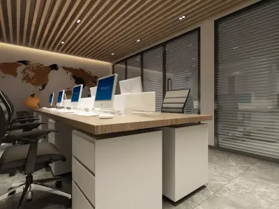 Full Office Design 3D model