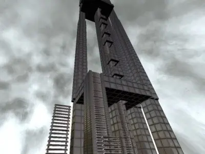 Blender Game Engine Climbing Ladders  Free low-poly 3D model