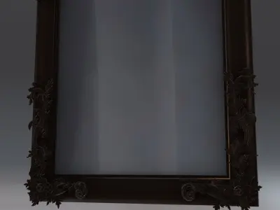 Vintage Barocco Mirror 3D model