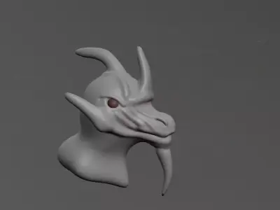 Dragon bunny head 3D model